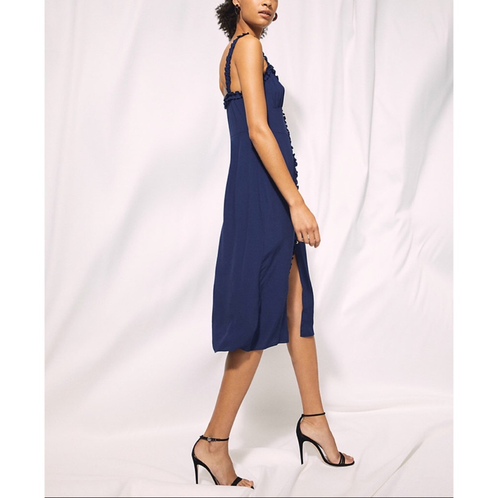 WILFRED | 6 HEARTTHROB DRESS BUTTON UP RUFFLE MIDI - Picture 7 of 7
